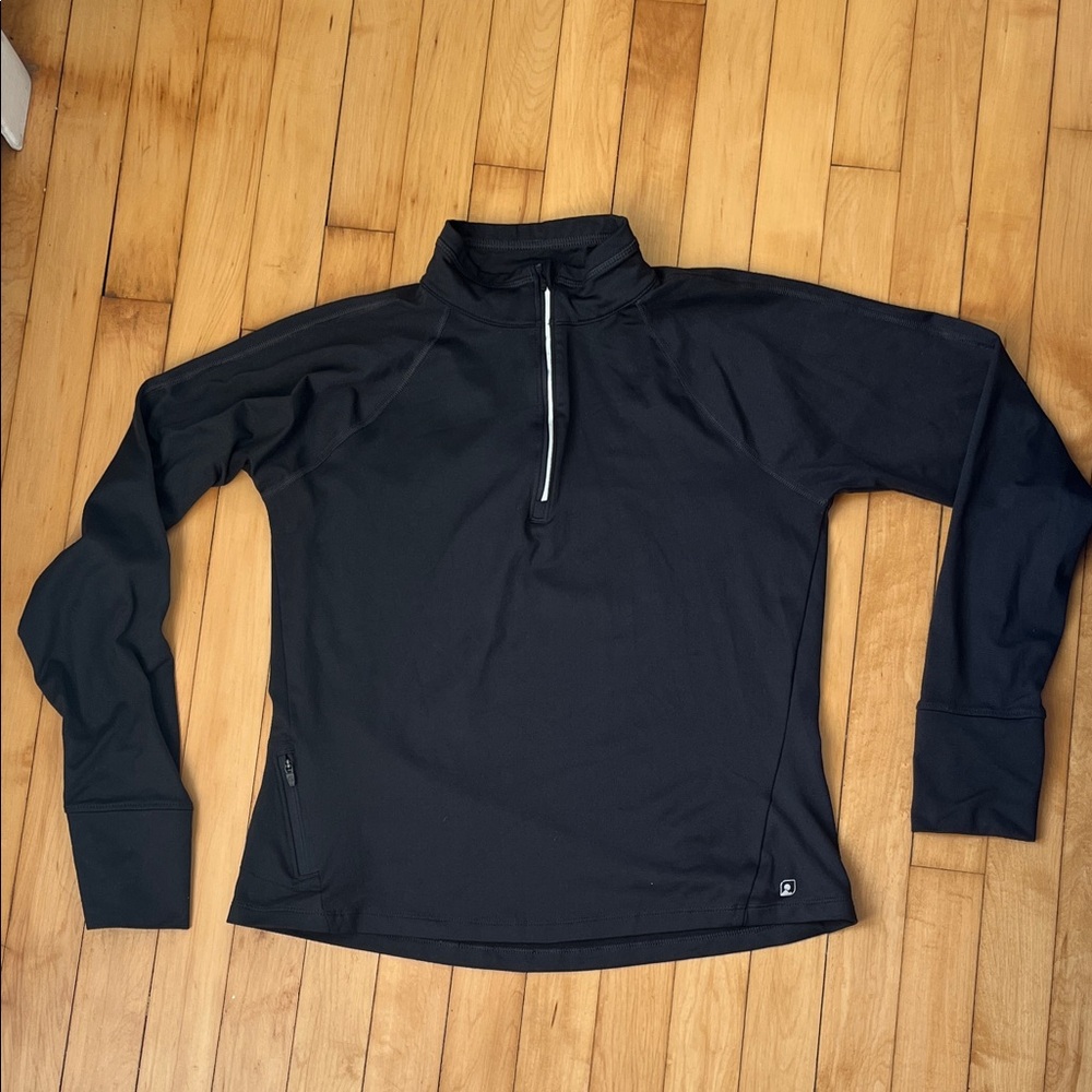 Black Atheltic Running Top